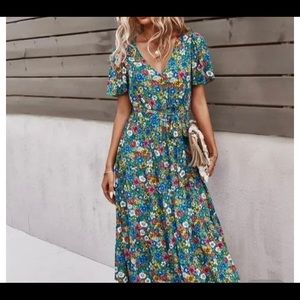 Spring Floral Dress Size Medium